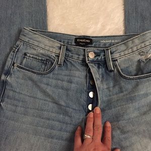 Straight leg denim